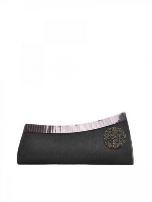 Spice Art Women Black Evening Clutch