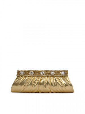Spice Art Women Zircons Gold Clutch