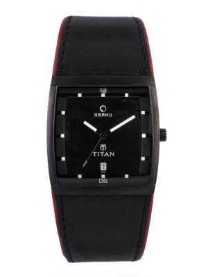 Titan Men Black Dial Watch