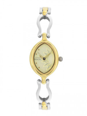 Titan Raga Women Gold Dial Watch