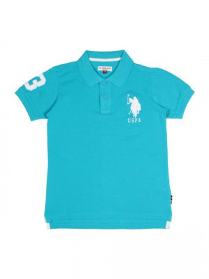 U.S. Polo Assn. Boys Blue Polo T-shirt