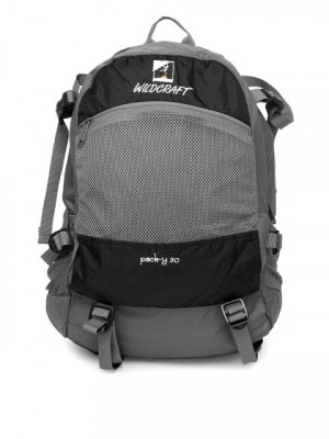 Wildcraft Unisex Black & Grey Backpack