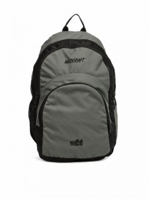 Wildcraft Unisex Grey & Black Backpack
