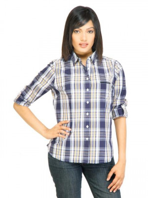 Arrow Woman Payton Navy Blue Shirt