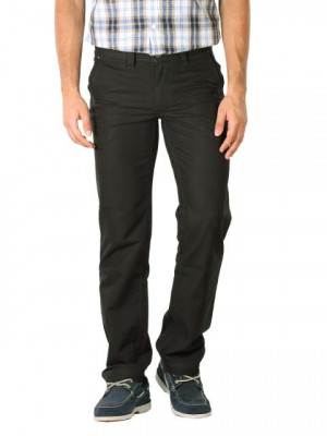 Basics Men Dark Brown Trousers