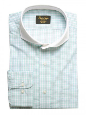 Reid & Taylor Men Check Green Shirts