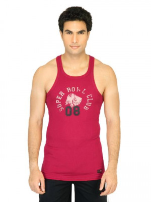 Facit Men Sportz Red Innerwear Vest