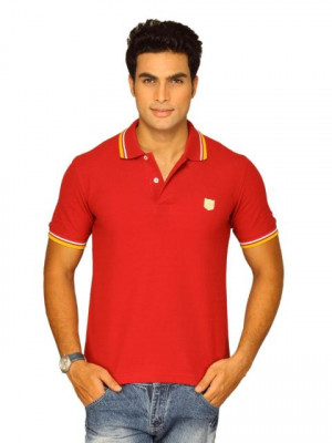 Classic Polo Men's Cari Maroon Polo T-shirt