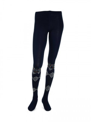 United Colors of Benetton Women Solid Navy Blue Tights