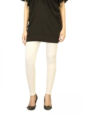 Femella Women Cream Leggings