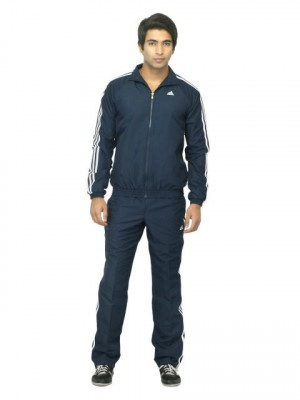 ADIDAS Men Navy Blue Tracksuit