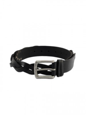 Fastrack Unisex Leather Black Belt