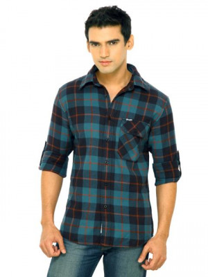 Wrangler Men Urban Raiser Green Shirts