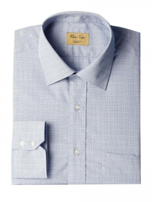 Reid & Taylor Men Checks Blue Shirts