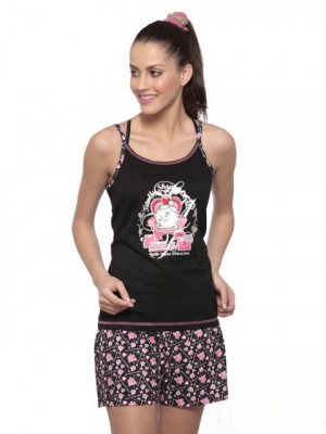 Little Miss Intimates Black Pyjama Set