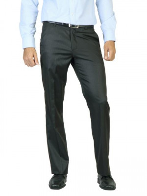 Mark Taylor Men Striped Brown Trousers