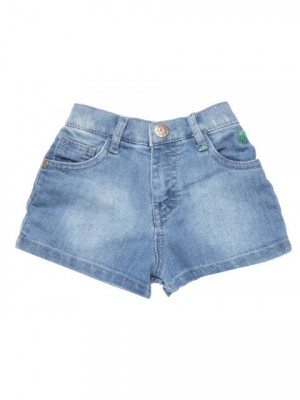 Gini and Jony Girls Woven Blue Shorts
