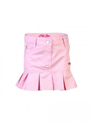 Palm Tree Kids Girls Solid Pink Skirts