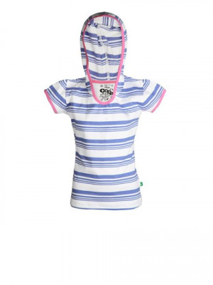 Gini and Jony Girls Striped Blue Top