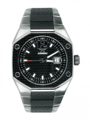 Carrera Men Dial steel finish patch Silver Watches