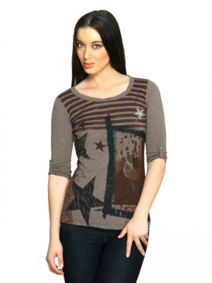 Jealous 21 Women Jealous Ebony Brown Top Brown Tops