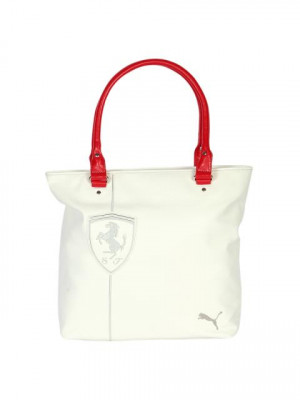 Puma Women Ferrari LS Shopper White Handbags