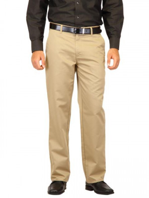 Indigo Nation Men Solid Khaki Trousers