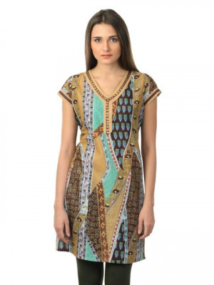 Diva Women Beige Kurti