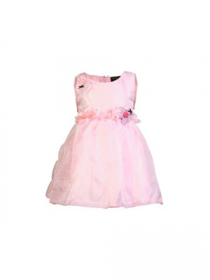 Doodle Kids Girls Party Frock Pink Dress
