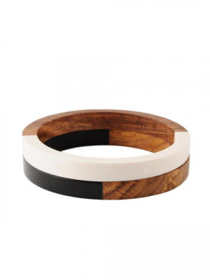 ToniQ Women Brown Set of 2 Bangles