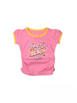 Gini and Jony Girls Printed Pink Top