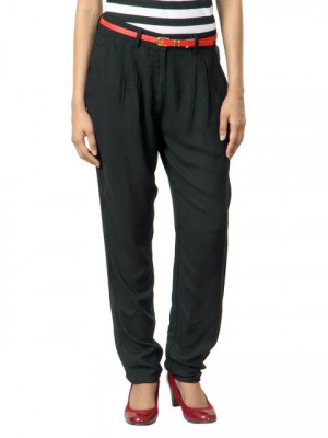Femella Women Black Trousers