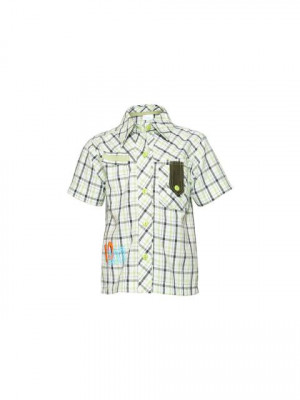 Ant Kids Boy's White Check Kidswear
