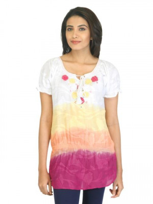 BIBA OUTLET Women White Tunic