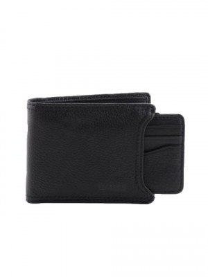 Fossil Men Midway 2 in 1 Black Wallet