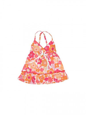 Ant Kids Flower Orange Dresses