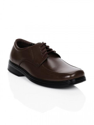 Bata Men Tech Brown Formal Shoes