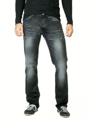 Deni Yo Men Black Washed Slim Fit Jeans