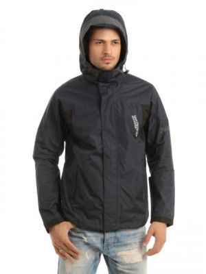 Just Natural Unisex Navy Blue Rain Jacket