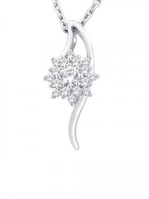 Lucera Women Silver Pendant with Chain