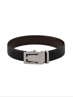 New Hide Men Solid Black Belts