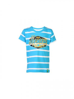 Palm Tree Kids Boys Stripes Blue Tshirts