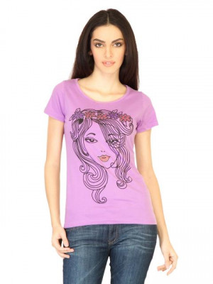 Jealous 21 Women Printed Pink Tops