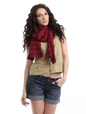 Fabindia Women Red Stole