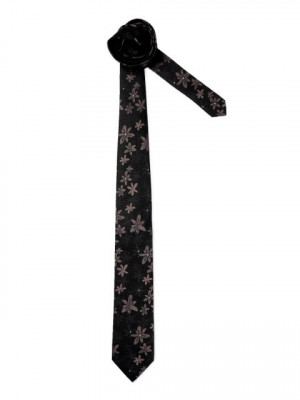 United Colors of Benetton Men Woven Black Tie