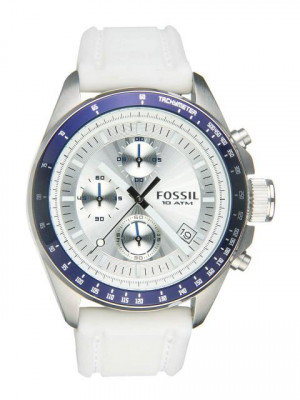 Fossil Men Silver-Toned Chronograph Watch CH2646