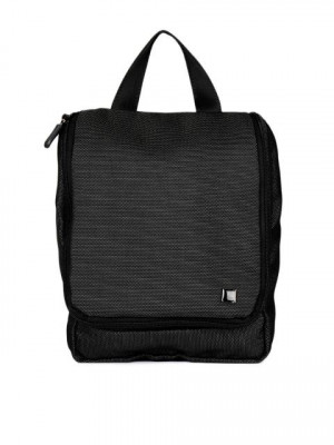 Peter England Unisex Black Toilet Kit Bag