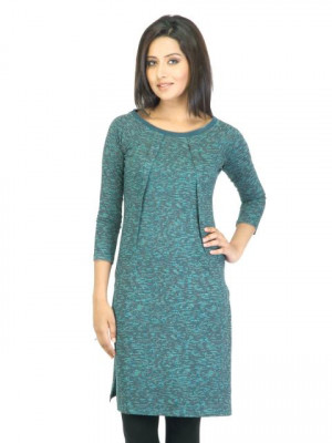 W Women Green Printed Tunic