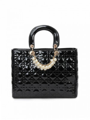 Lino Perros Women Leatherette Black Handbag