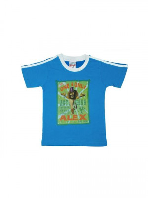 Madagascar3 Boys Printed Blue T-Shirt